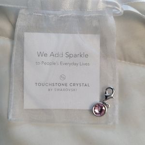 Touchstone Crystal by Swarovski Crystal pink charm